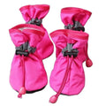 Conjunto com 4 BOTAS Impermeáveis para Cães, Calçados Antiderrapantes para Gatos e Cães Pequenos, Acessórios para Patas de Animais de Estimação
