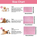 1pc cobertores ultra-macias para cães com estampa de pata-lavável à máquina, almofadas de travesseiro para animais de estimação aconchegantes para uso interno e externo-ideal para pequenos para la
