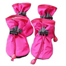 Conjunto com 4 BOTAS Impermeáveis para Cães, Calçados Antiderrapantes para Gatos e Cães Pequenos, Acessórios para Patas de Animais de Estimação