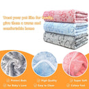 1pc cobertores ultra-macias para cães com estampa de pata-lavável à máquina, almofadas de travesseiro para animais de estimação aconchegantes para uso interno e externo-ideal para pequenos para la